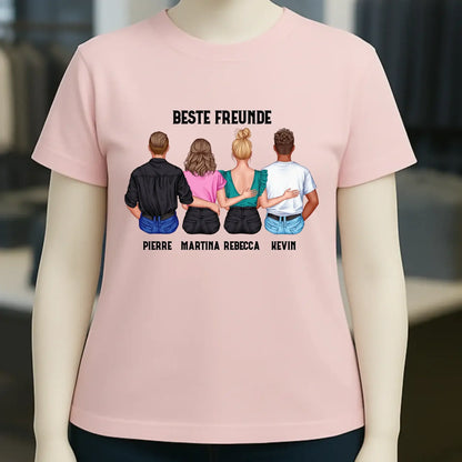 MIX Paare / Freunde • diverse Kombinationen mit Wunschtext • personalisierbar • Damen T-Shirt • Bio