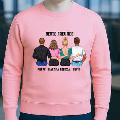 MIX Paare / Freunde • diverse Kombinationen mit Wunschtext • personalisierbar • Unisex Sweatshirt für Damen und Herren • Bio