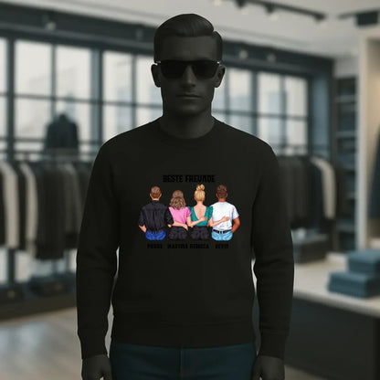 MIX Paare / Freunde • diverse Kombinationen mit Wunschtext • personalisierbar • Unisex Sweatshirt für Damen und Herren • Bio