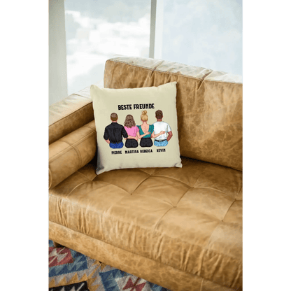 MIX Paare / Freunde • diverse Kombinationen mit Wunschtext • personalisierbar • Kissen 40x40 cm