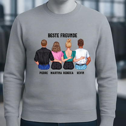 MIX Paare / Freunde • diverse Kombinationen mit Wunschtext • personalisierbar • Unisex Sweatshirt für Damen und Herren • Bio