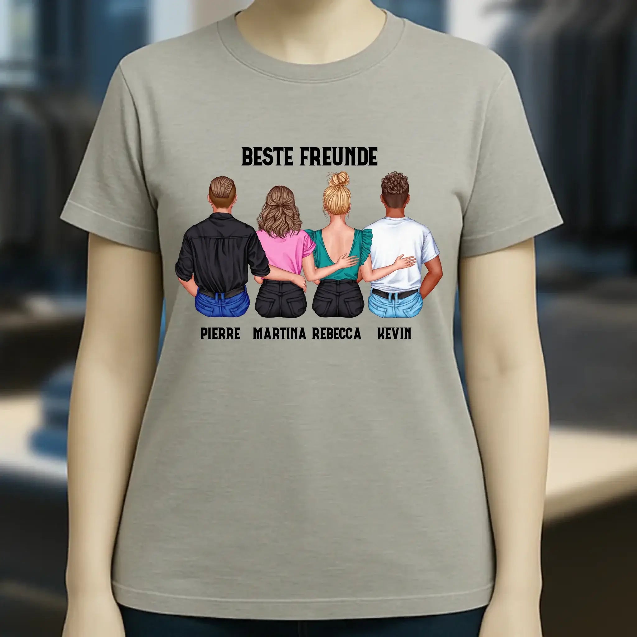 MIX Paare / Freunde • diverse Kombinationen mit Wunschtext • personalisierbar • Damen T-Shirt • Bio