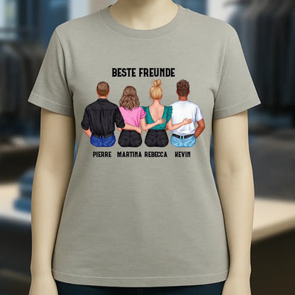 MIX Paare / Freunde • diverse Kombinationen mit Wunschtext • personalisierbar • Damen T-Shirt • Bio