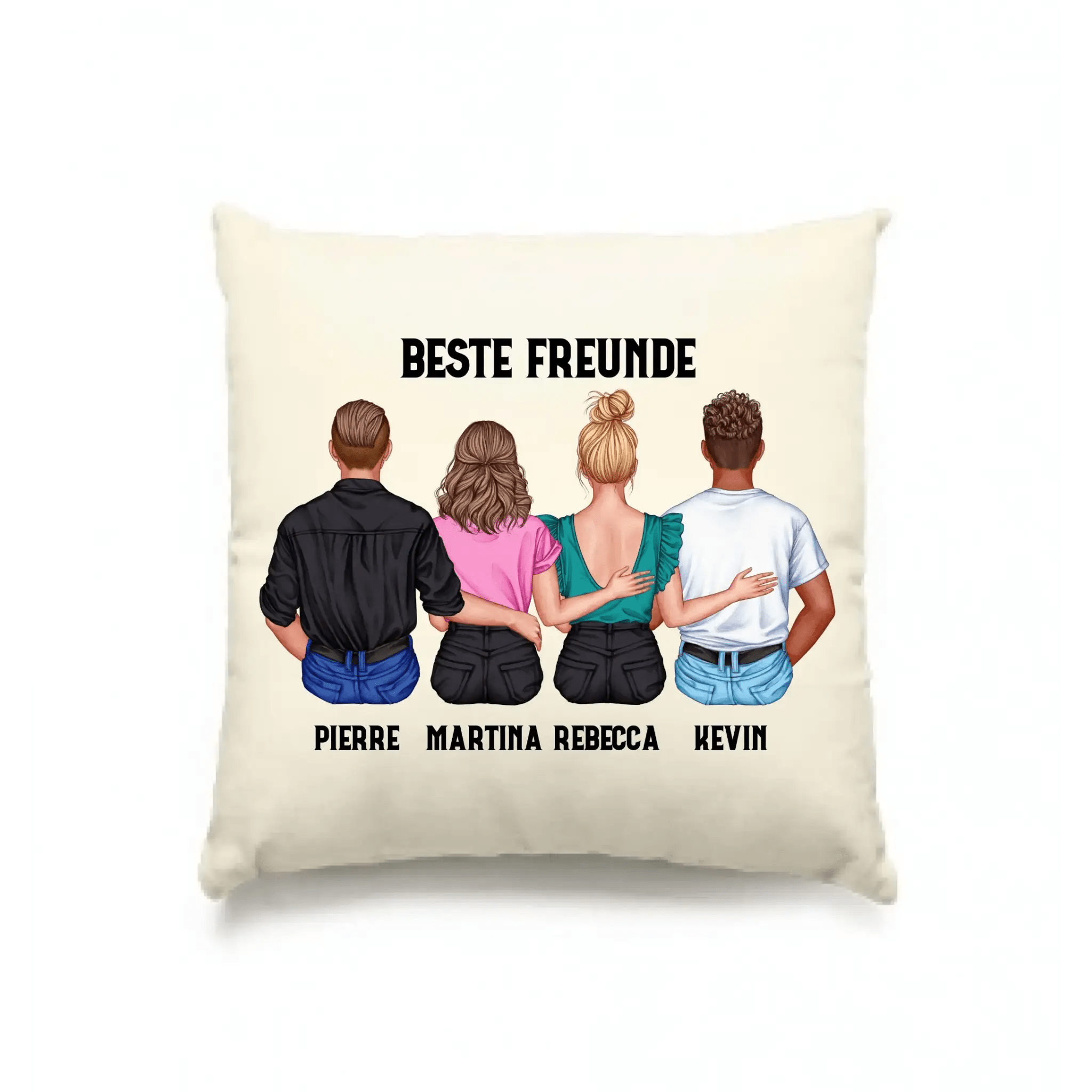 MIX Paare / Freunde • diverse Kombinationen mit Wunschtext • personalisierbar • Kissen 40x40 cm