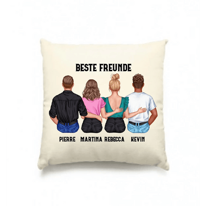 MIX Paare / Freunde • diverse Kombinationen mit Wunschtext • personalisierbar • Kissen 40x40 cm