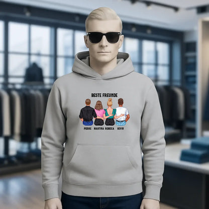 MIX Paare / Freunde • diverse Kombinationen mit Wunschtext • personalisierbar • Unisex Hoodie für Damen & Herren • Bio