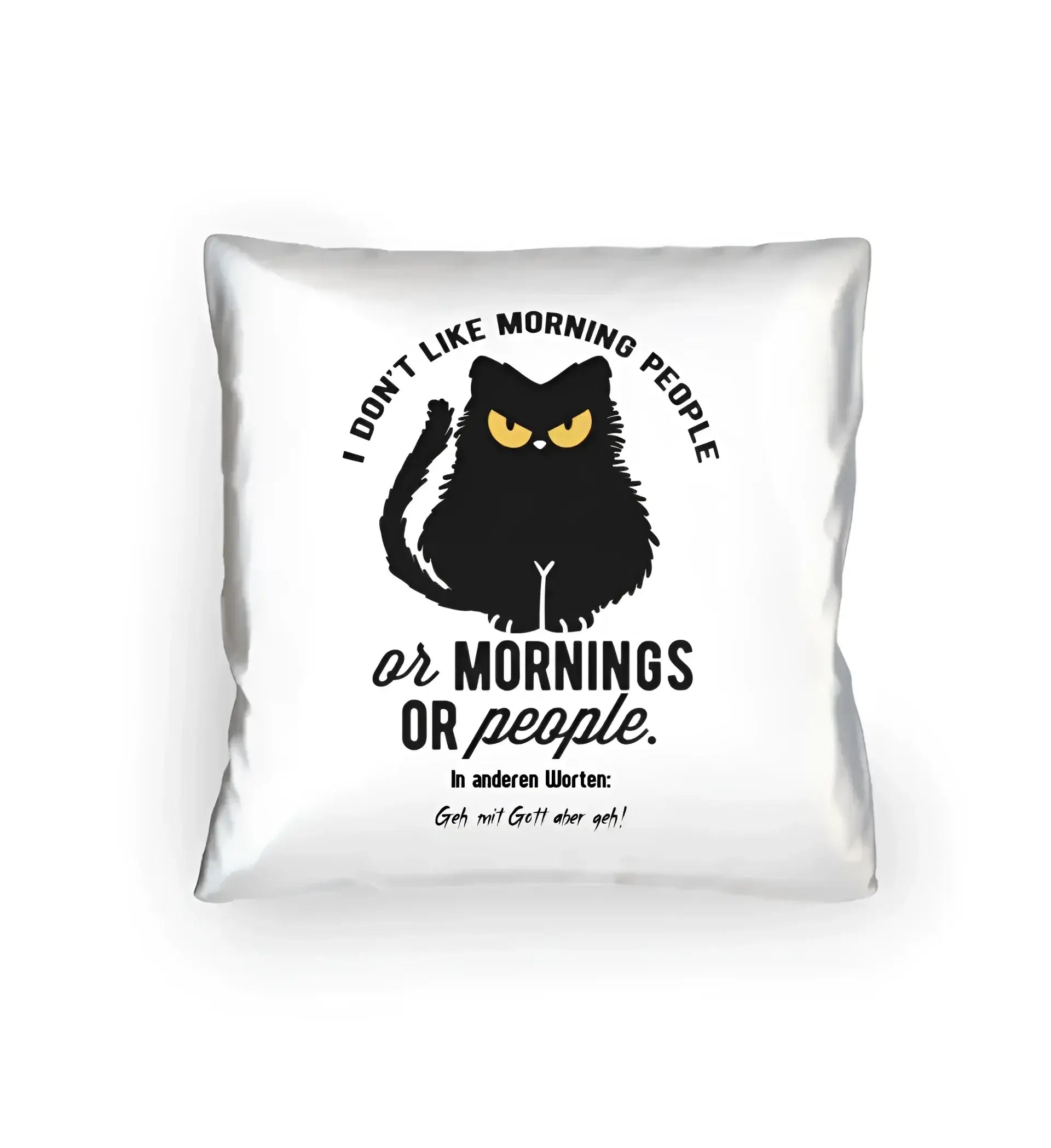 MORNING PEOPLE CAT • Katze • Kissen 40x40 cm • Exklusivdesign • personalisiert