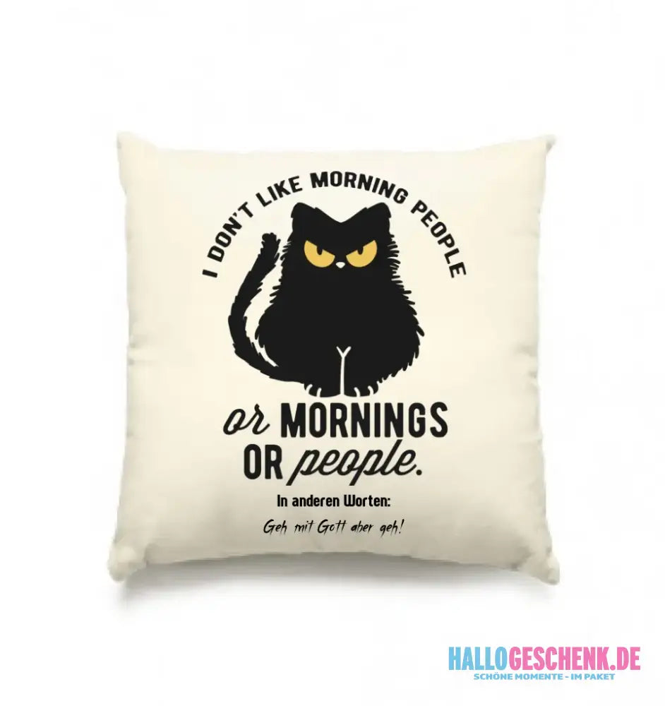 MORNING PEOPLE CAT • Katze • Kissen 40x40 cm • Exklusivdesign • personalisiert