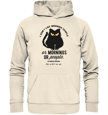 MORNING PEOPLE CAT • Katze • Unisex Premium Hoodie XS-5XL aus Bio-Baumwolle für Damen & Herren • Exklusivdesign • personalisiert