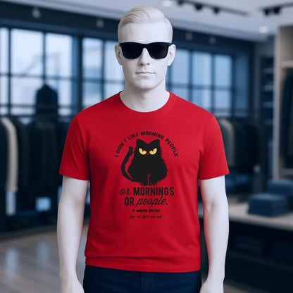 MORNING PEOPLE CAT • Katze • Unisex Premium T-Shirt XS-5XL aus Bio-Baumwolle für Damen & Herren • Exklusivdesign • personalisiert