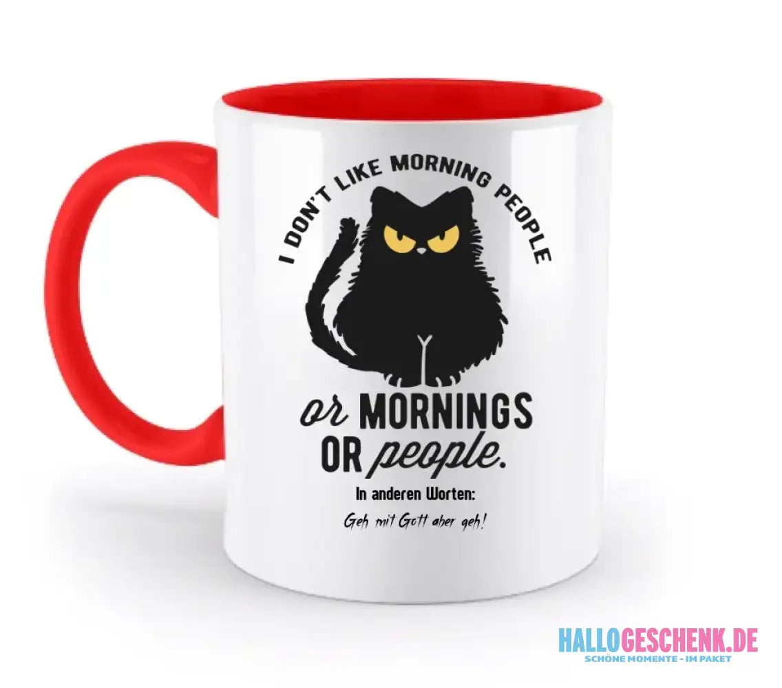 MORNING PEOPLE CAT • Katze • zweifarbige Tasse • Exklusivdesign • personalisiert