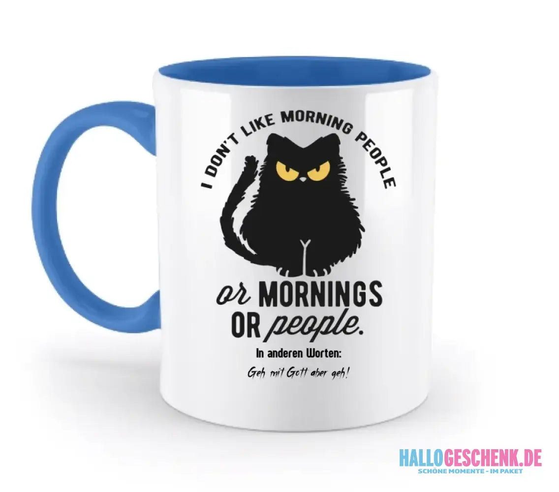 MORNING PEOPLE CAT • Katze • zweifarbige Tasse • Exklusivdesign • personalisiert