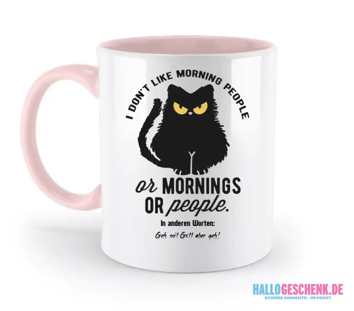 MORNING PEOPLE CAT • Katze • zweifarbige Tasse • Exklusivdesign • personalisiert