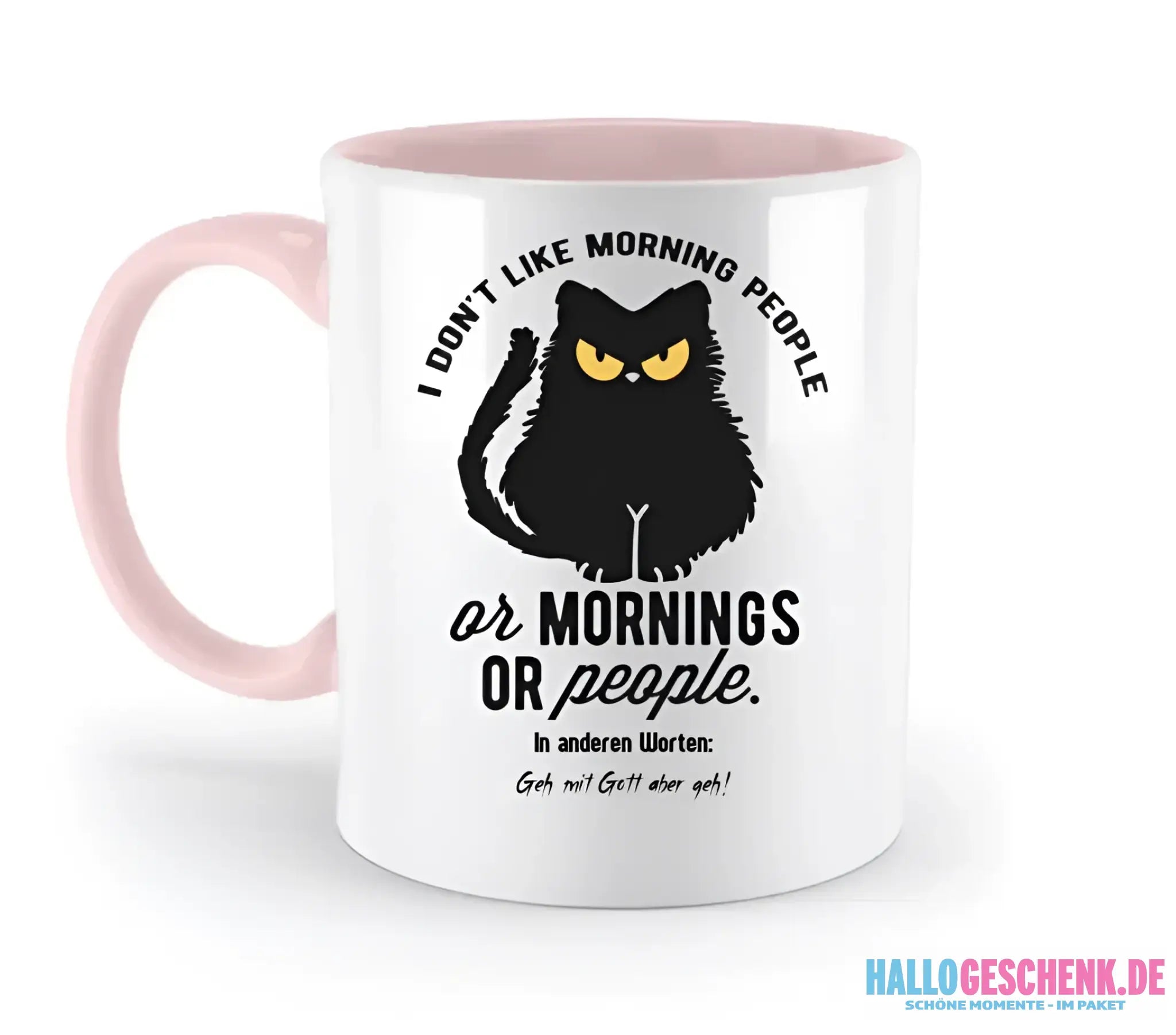 MORNING PEOPLE CAT • Katze • zweifarbige Tasse • Exklusivdesign • personalisiert