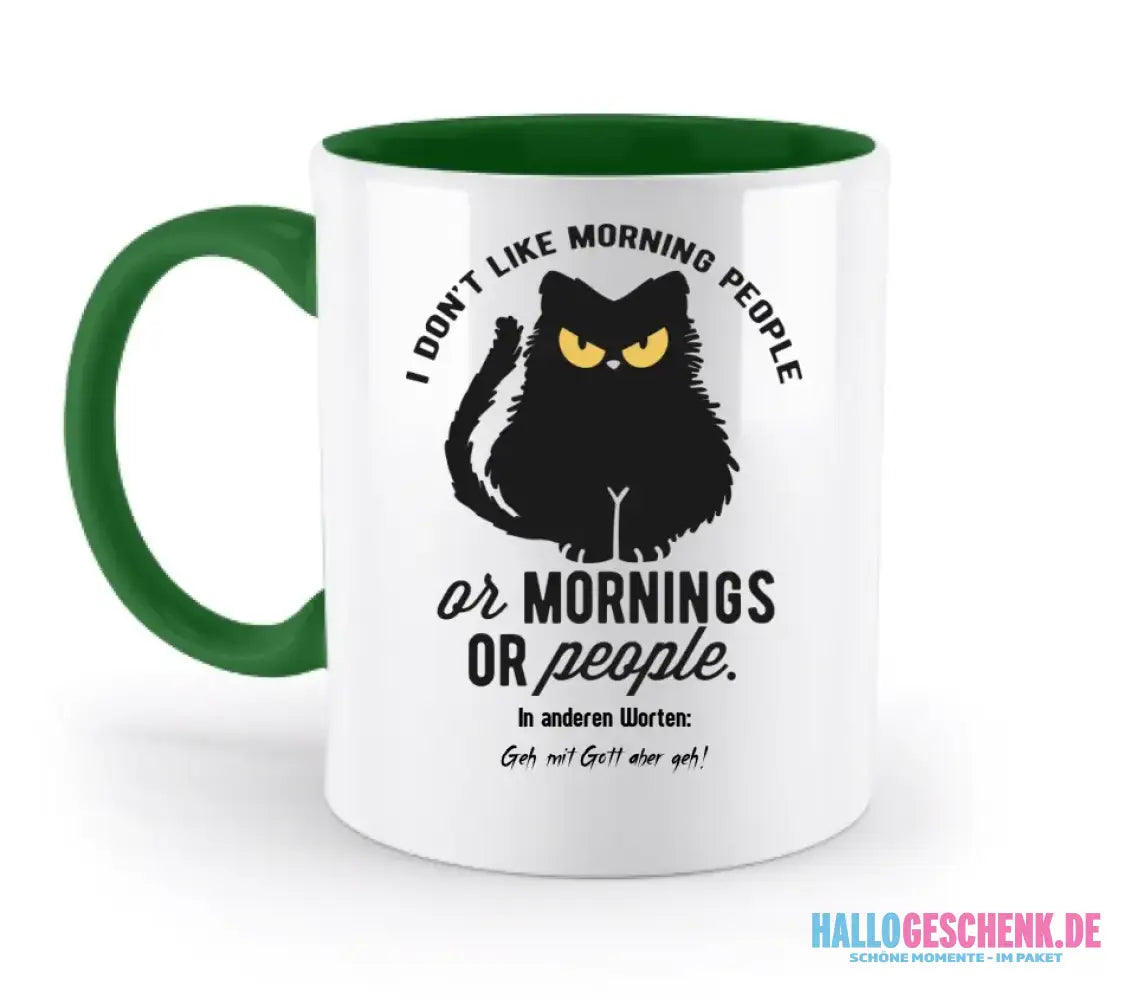MORNING PEOPLE CAT • Katze • zweifarbige Tasse • Exklusivdesign • personalisiert