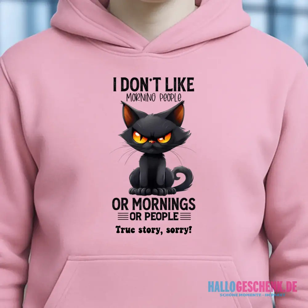 Morning people • Katze • Unisex Premium Hoodie XS-5XL aus Bio-Baumwolle für Damen & Herren • Exklusivdesign • personalisiert