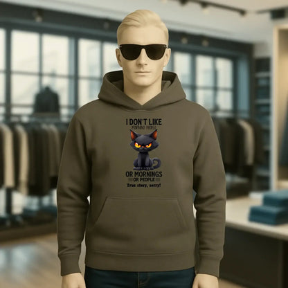 Morning people • Katze • Unisex Premium Hoodie XS-5XL aus Bio-Baumwolle für Damen & Herren • Exklusivdesign • personalisiert