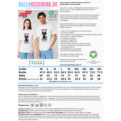 Morning people • Katze • Unisex Premium T-Shirt XS-5XL aus Bio-Baumwolle für Damen & Herren • Exklusivdesign • personalisiert