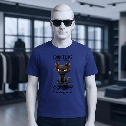 Morning people • Katze • Unisex Premium T-Shirt XS-5XL aus Bio-Baumwolle für Damen & Herren • Exklusivdesign • personalisiert