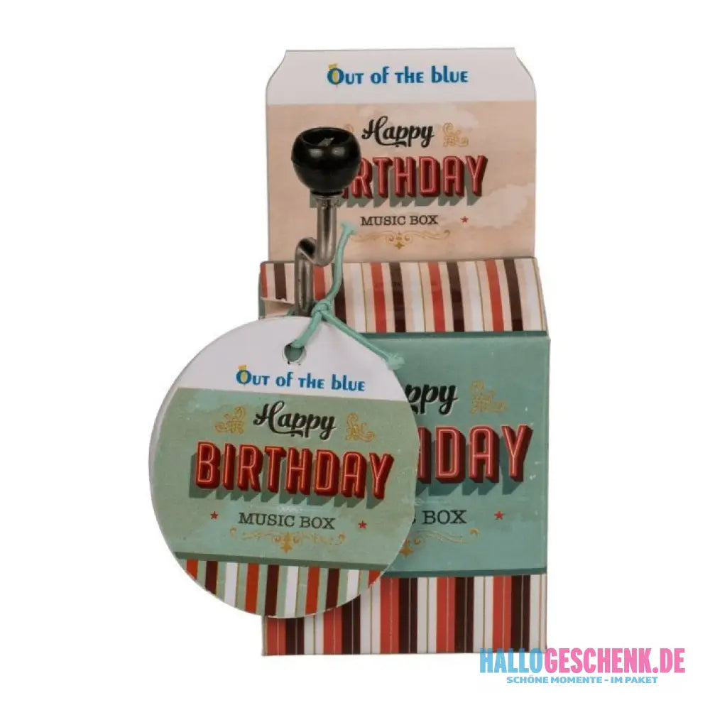 Musikbox zum Geburtstag • Happy Birthday • ca. 4 x 5 cm Spieluhr
