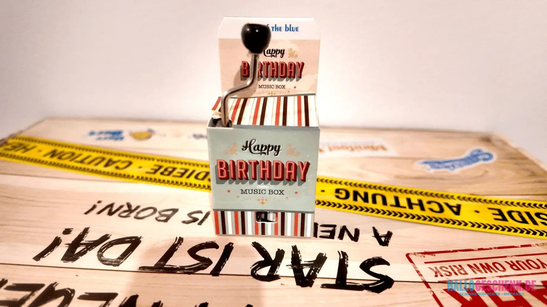 Musikbox zum Geburtstag • Happy Birthday • ca. 4 x 5 cm Spieluhr