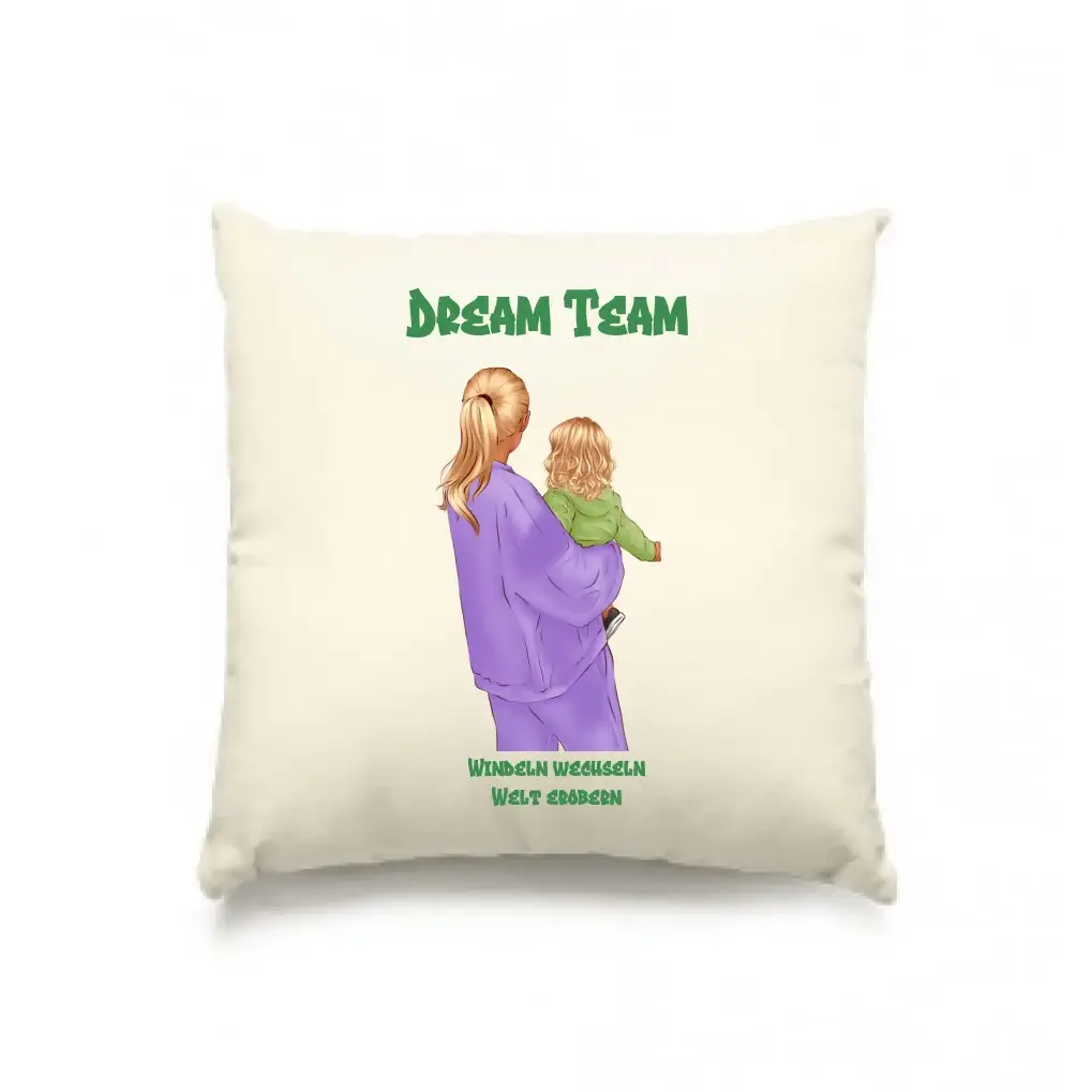 Mutter & Baby Designer, personalisierbar: Kissen 40x40 cm