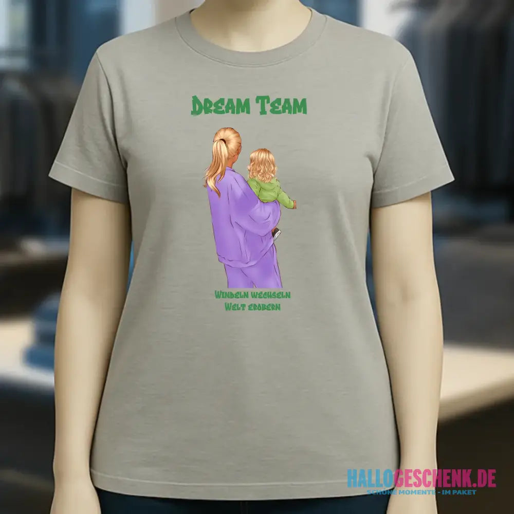 Mutter & Baby Designer personalisierbar - Ladies Premium T-Shirt XS-2XL aus Bio-Baumwolle für Damen