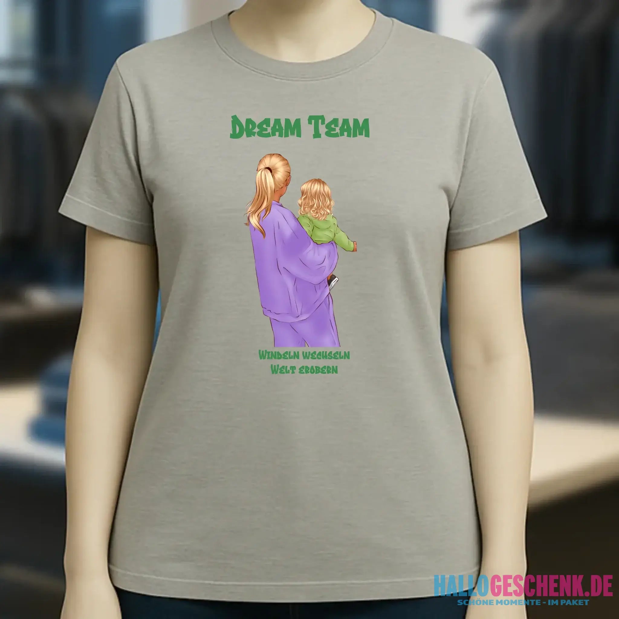Mutter & Baby Designer personalisierbar - Ladies Premium T-Shirt XS-2XL aus Bio-Baumwolle für Damen