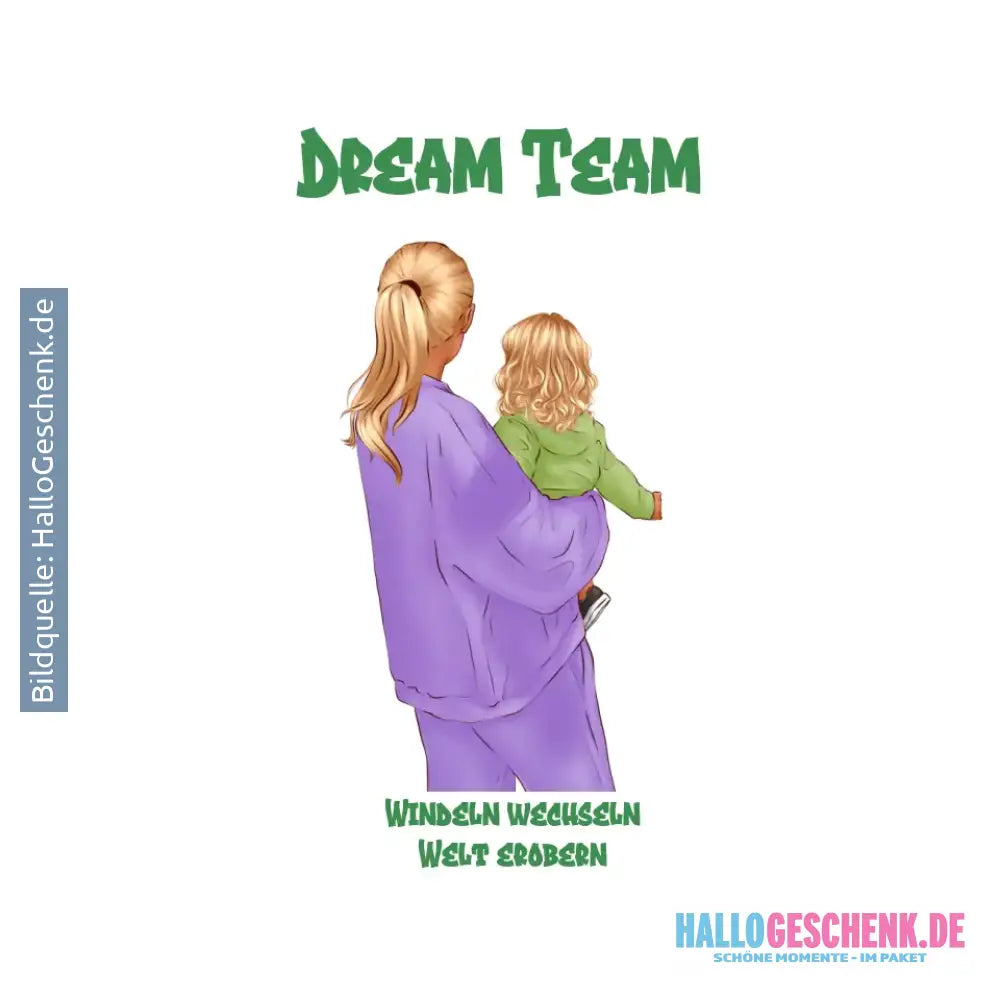 Mutter & Baby Designer personalisierbar: STICKER 20x20 cm (Aufkleber) - White / OneSize / ausgestanzter Sticker 20x20