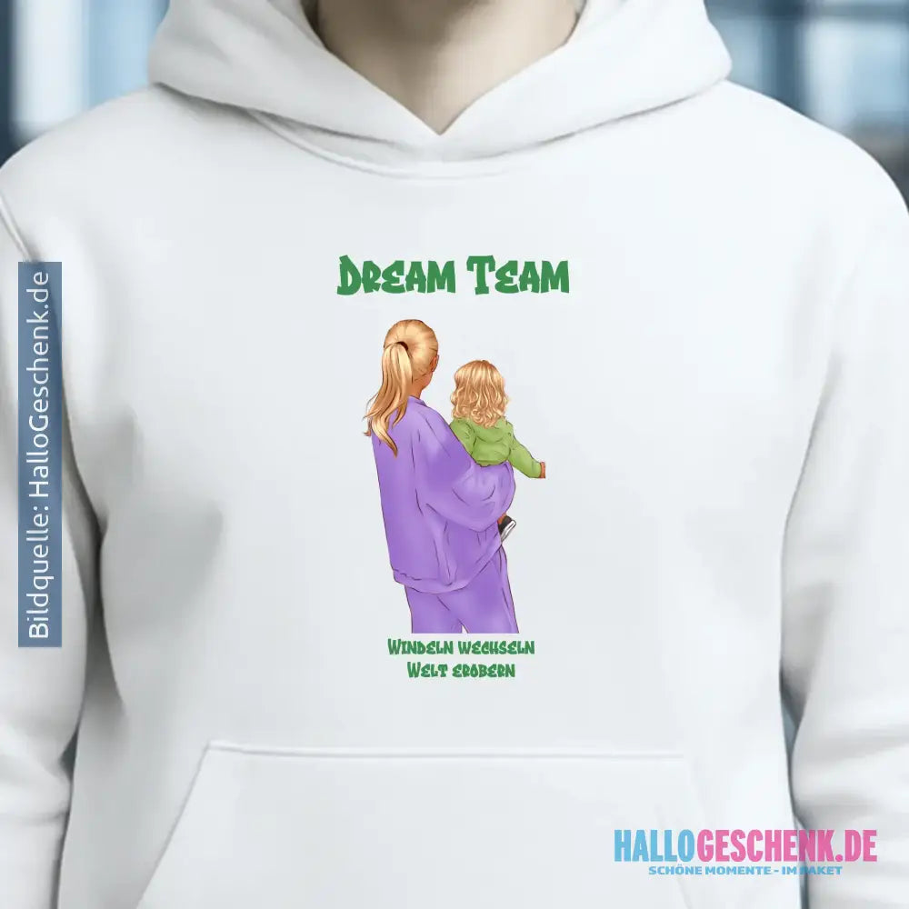 Mutter & Baby Designer • Unisex Hoodie für Damen & Herren • Bio • personalisiert