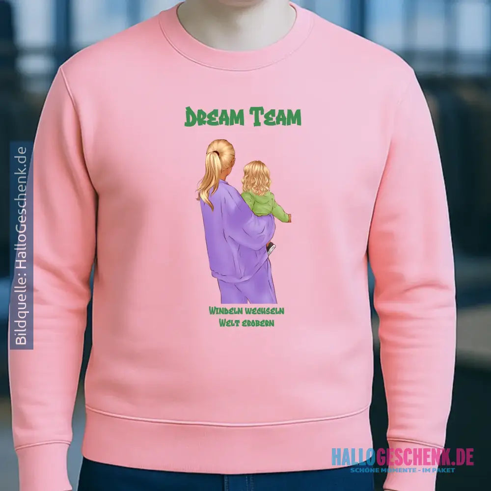 Mutter & Baby Designer • Unisex Sweatshirt Bio-Baumwolle für Damen und Herren • personalisiert