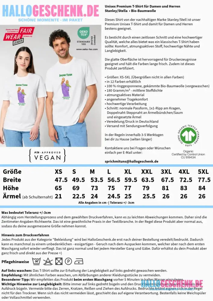Mutter & Baby Designer • Unisex T-Shirt für Damen & Herren • Bio • personalisierbar
