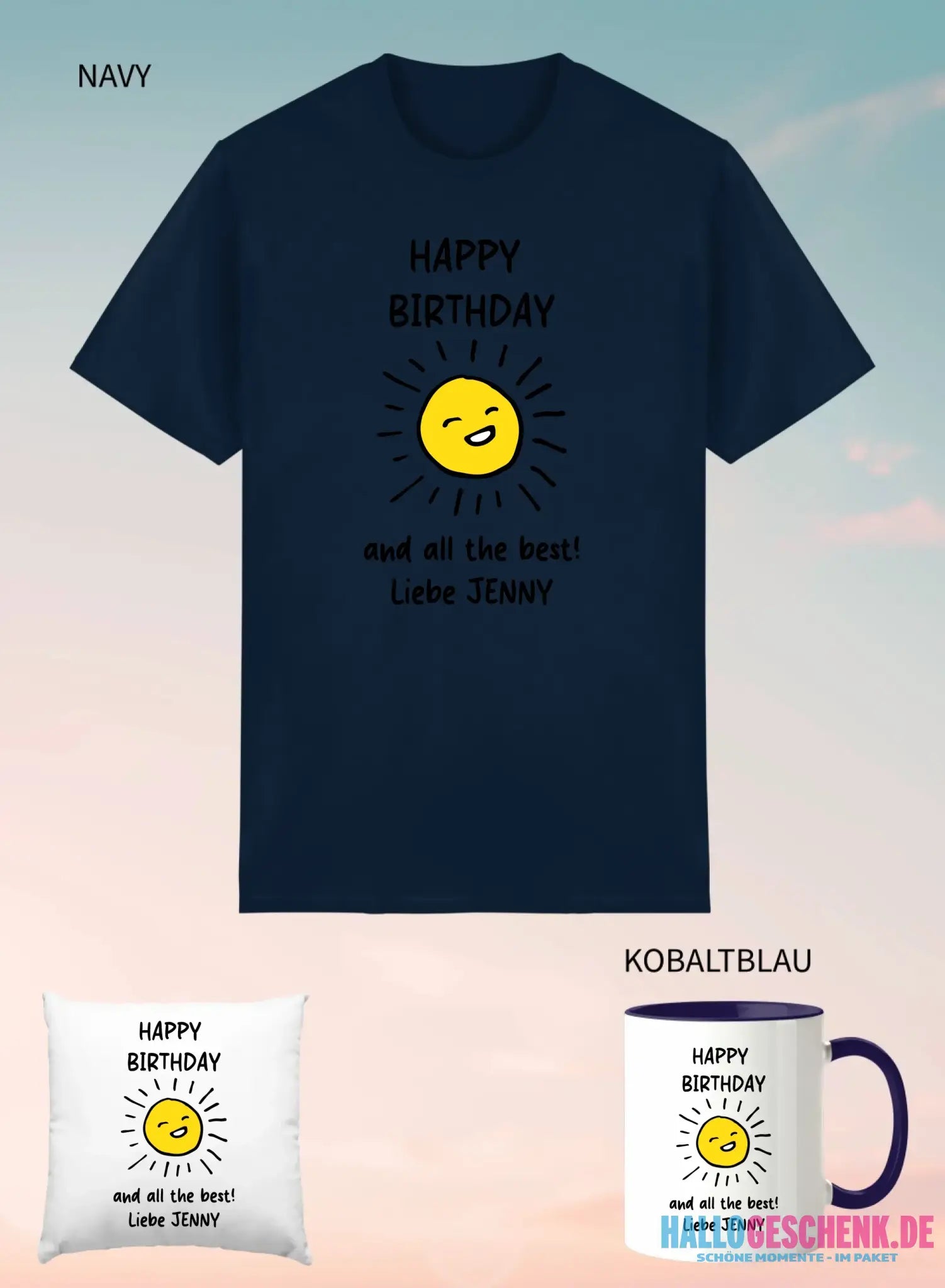 3er Geschenkset Navy