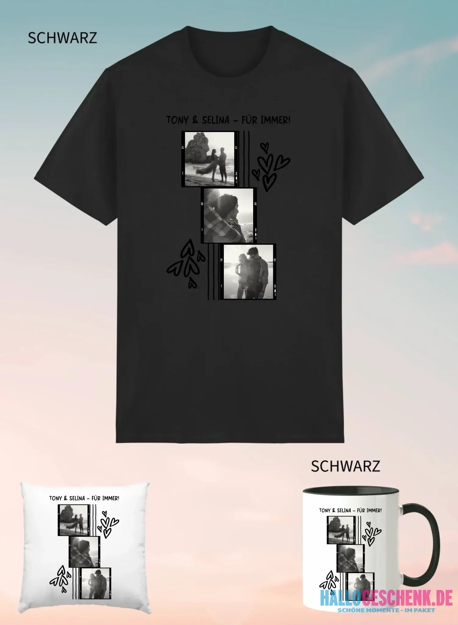 3er Geschenkset Schwarz