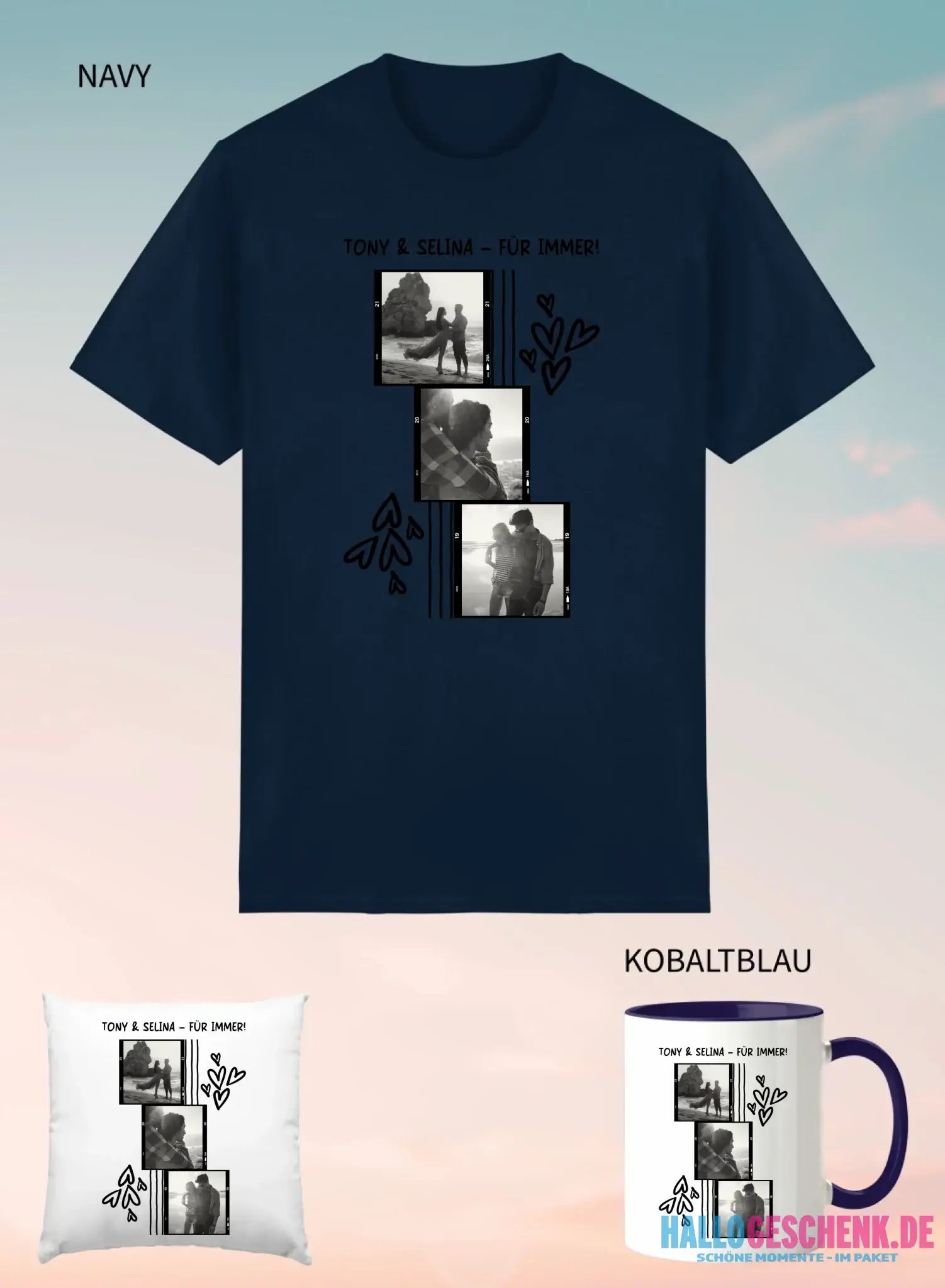 3er Geschenkset Navy