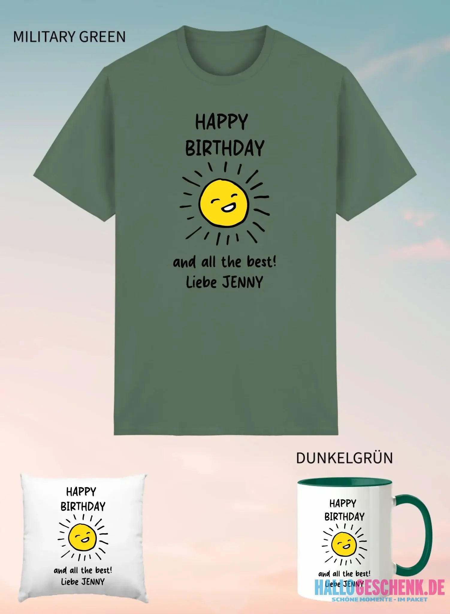 3er Geschenkset Military Green