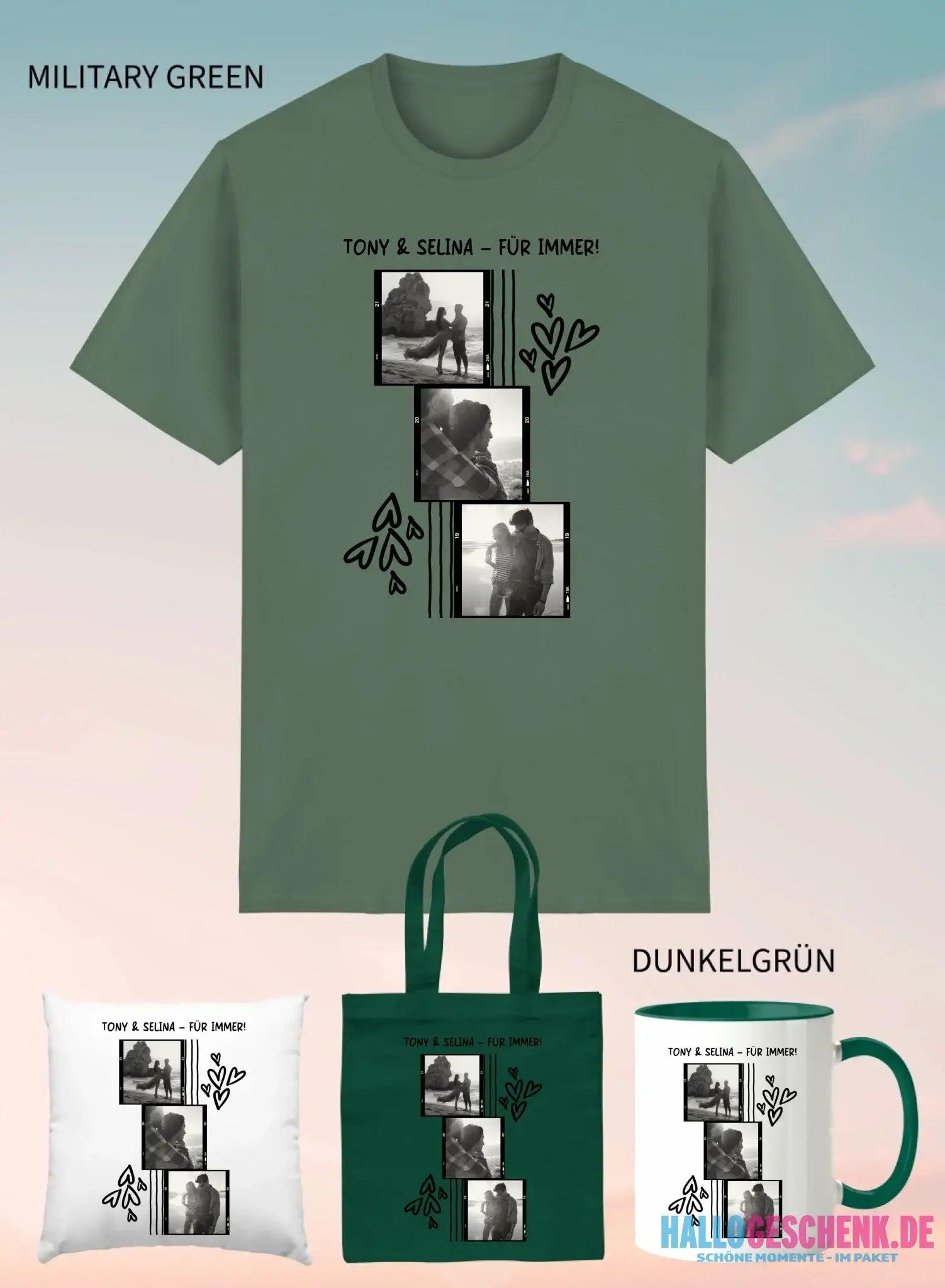 4er Geschenkset Military Green
