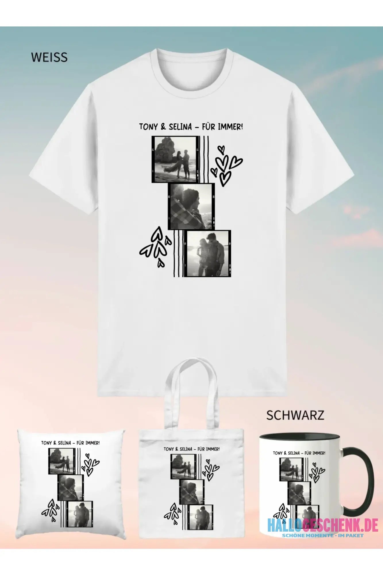 4er Geschenkset Weiss