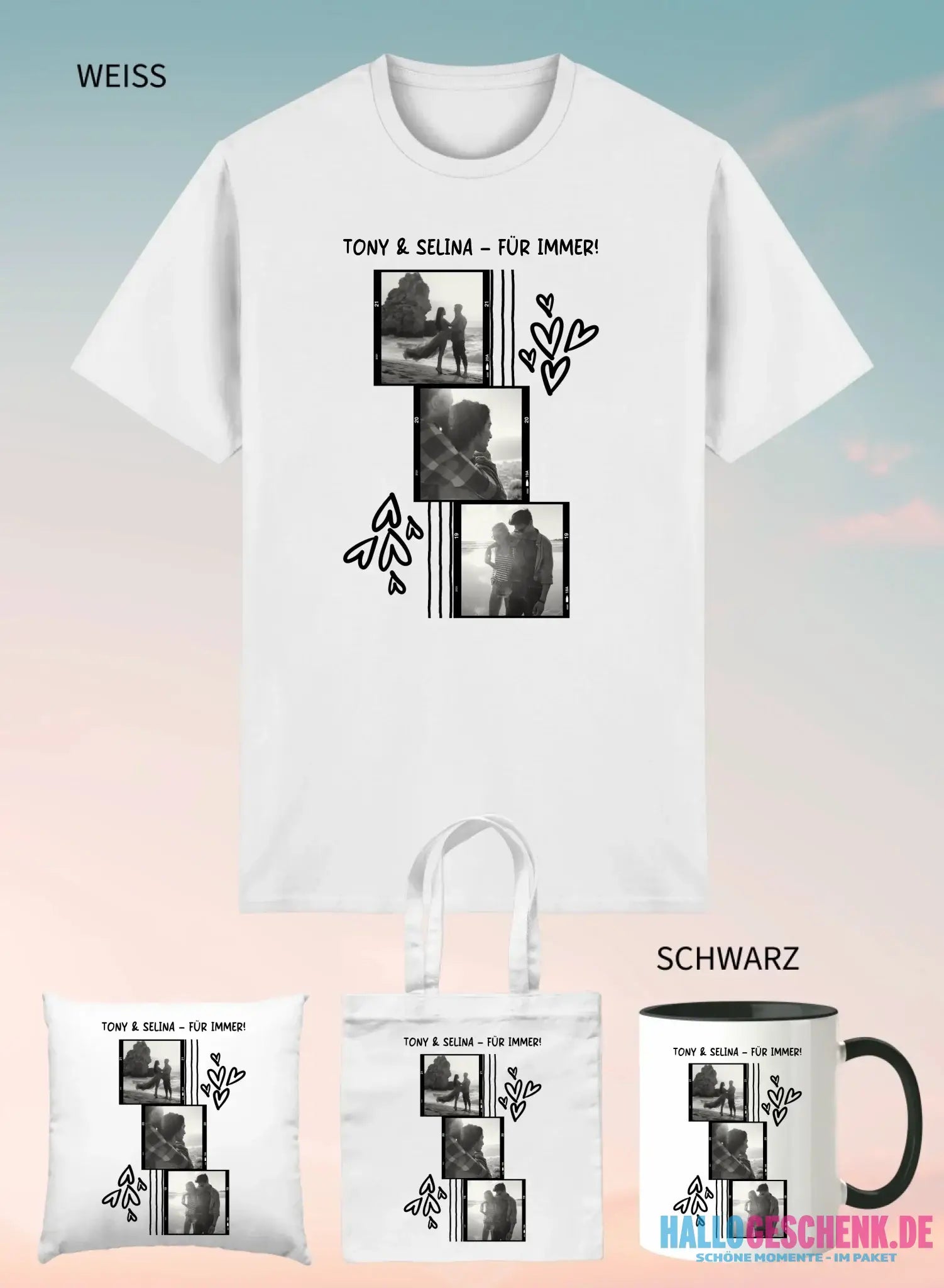 4er Geschenkset Weiss