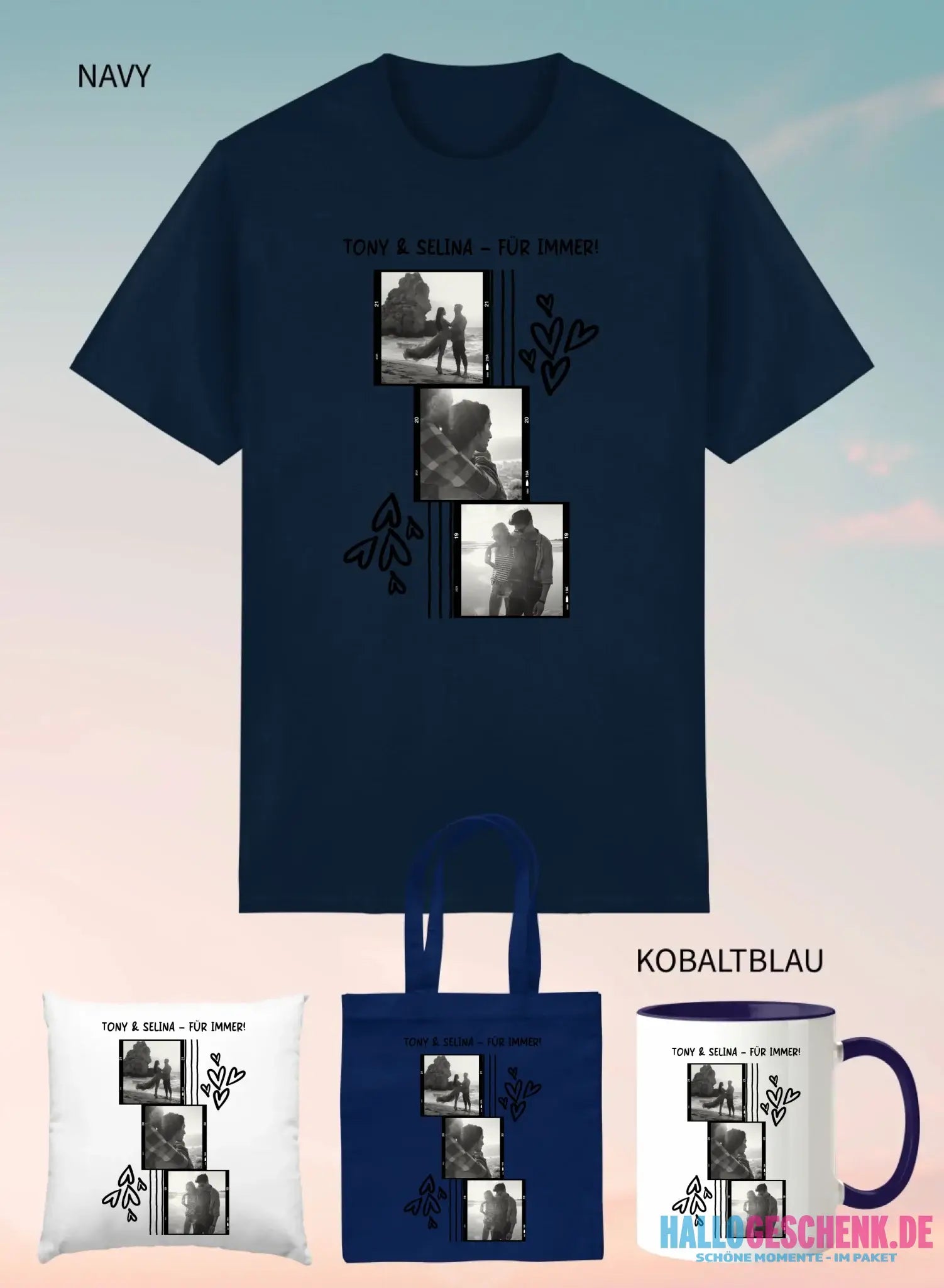 4er Geschenkset Navy