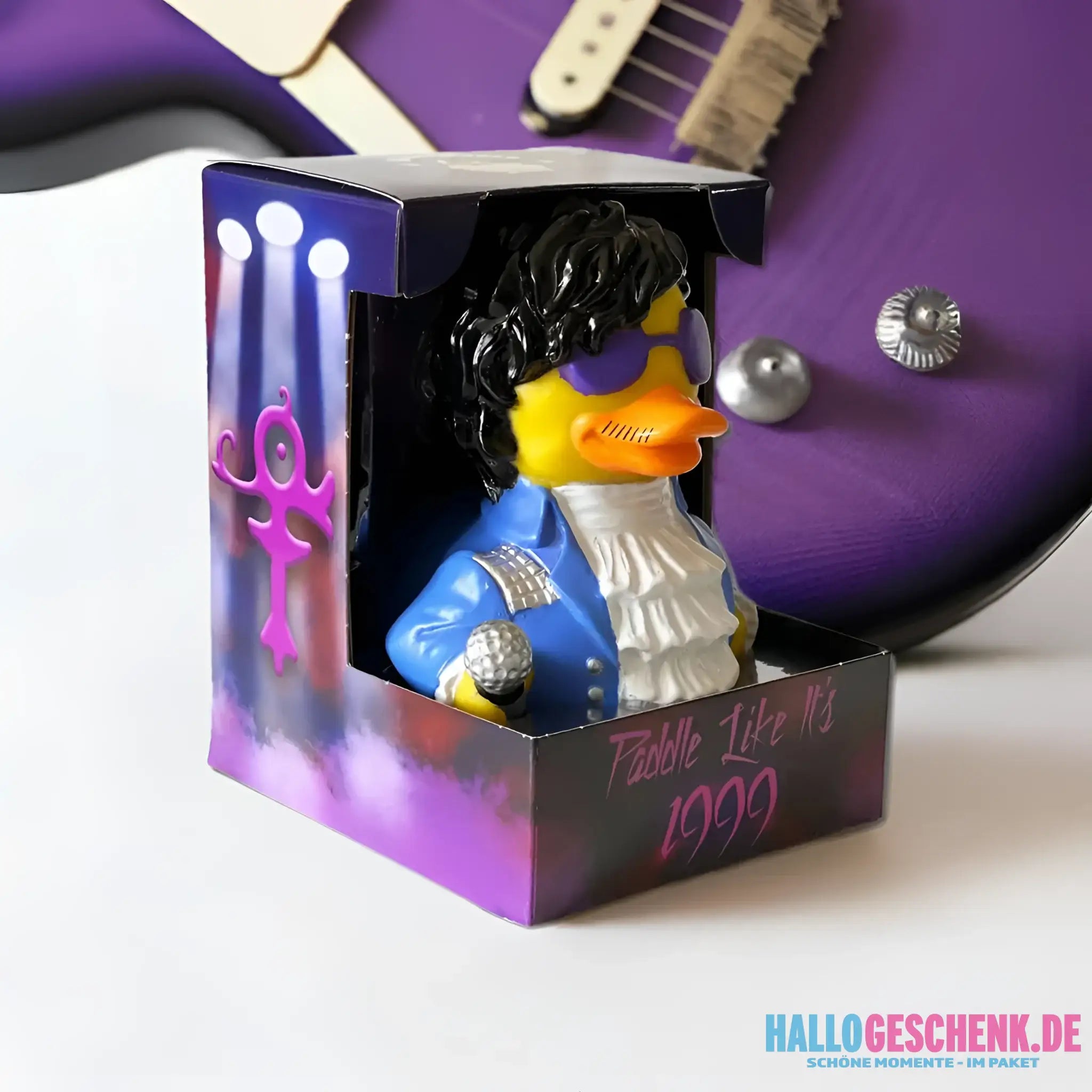 NEU: Paddle like it´s 1999 Parodie/Prince • Gummiente • Badeente • offizielles Produkt von CelebriDucks