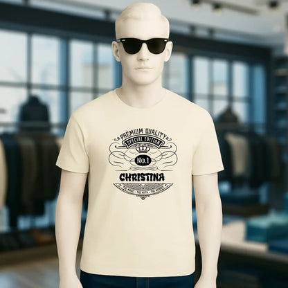 No.1 + Wunschname - Unisex Premium T-Shirt XS-5XL aus Bio-Baumwolle für Damen & Herren