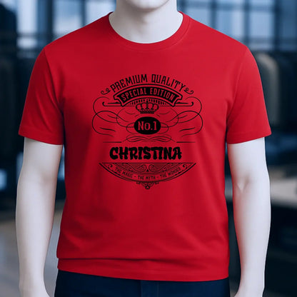 No.1 + Wunschname - Unisex Premium T-Shirt XS-5XL aus Bio-Baumwolle für Damen & Herren