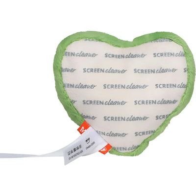 Grüner herzförmiger screen cleaner mit weißem inneren und text in oktoberfest geschenkset bert und berta
