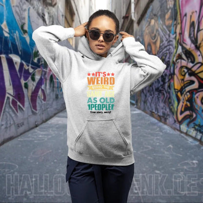 Old people • Unisex Premium Hoodie XS - 5XL aus Bio - Baumwolle für Damen & Herren • Exklusivdesign • personalisiert von HalloGeschenk.de