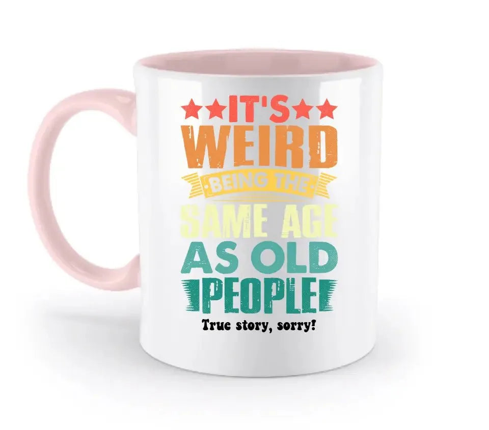 Old people • zweifarbige Tasse • Exklusivdesign • personalisiert - HalloGeschenk.de