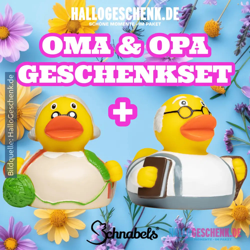 OMA & OPA • Badeente • Gummiente • Geschenkset • Bundle