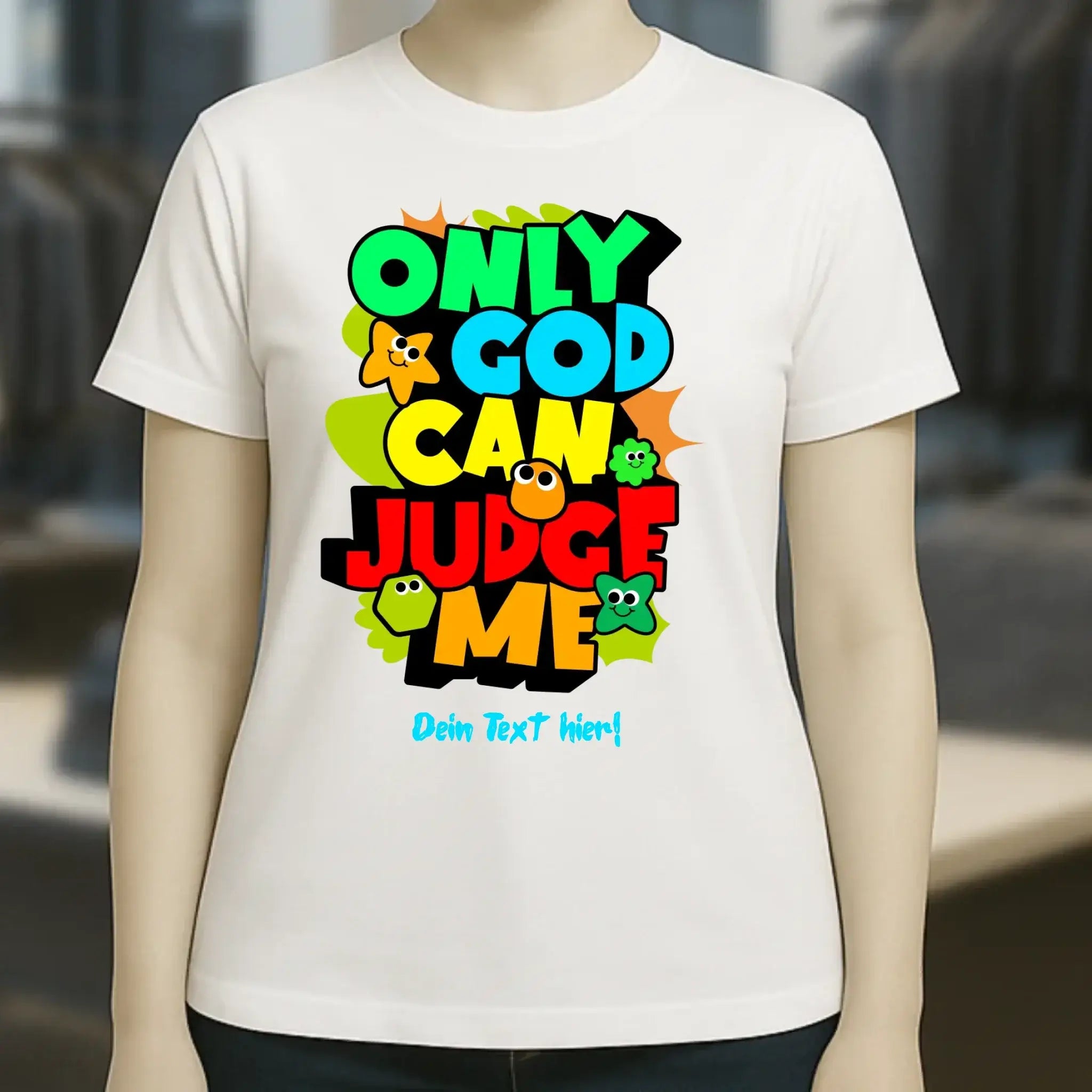 Only God • Ladies Premium T-Shirt XS-2XL aus Bio-Baumwolle für Damen • Exklusivdesign • personalisiert