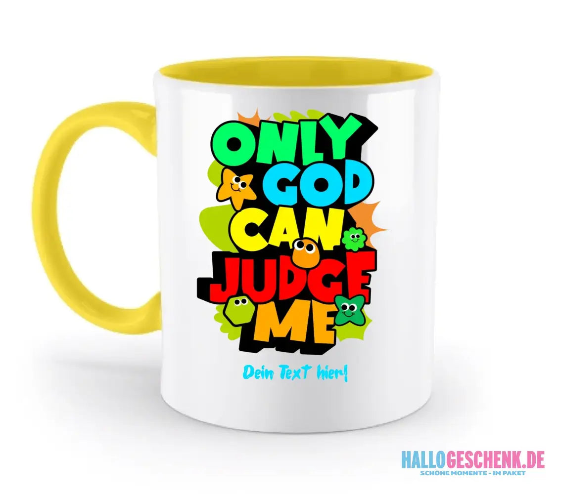 Only God • zweifarbige Tasse • spülmaschinengeeignet • Exklusivdesign • personalisiert