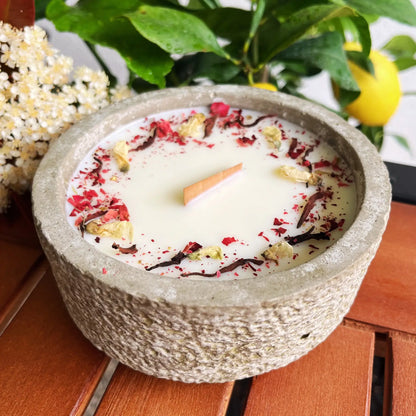 Outdoor Citronella-Betonkerzenset „Grey - Mugge Schreck“ – Handgemachter Insektenschutz aus dem Südschwarzwald